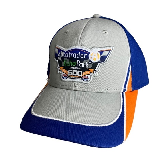 NASCAR NEW Echopark 500 Race Texas Side Swipe Cap Ash Strapback - Picture 1 of 9